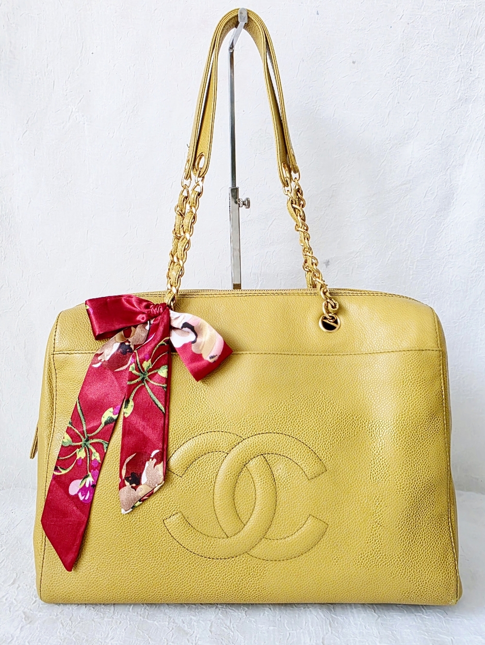 Auth Chanel CC Caviar Coco Mark Shoulder Bag
